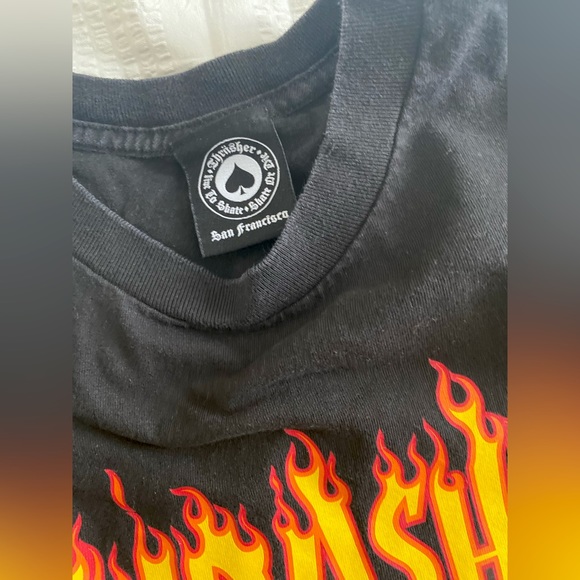 THRASHER MAGAZINE LONG SLEEVE BLACK/FLAME - Picture 4 of 4
